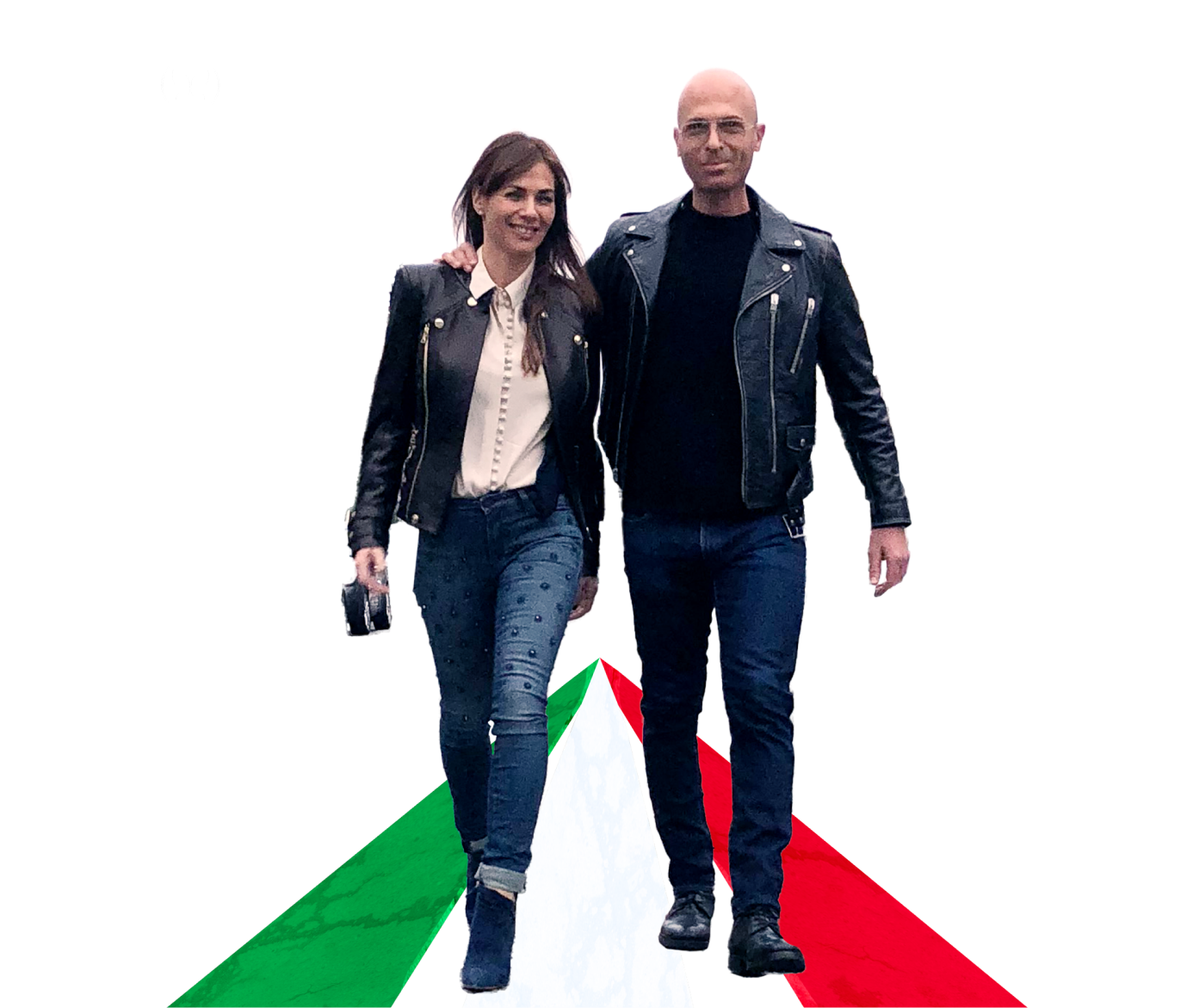 Il vino è più denso dell'acqua. Una foto dei fondatori di Prosecco Ventures e dei fratelli Michael e Natalie Goldstein, che camminano a braccetto.